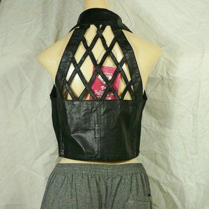 XL Lattice Halter Top New